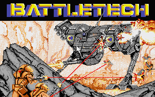 BattleTech: The Crescent Hawk's Inception title screen for Atari ST